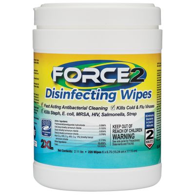 Force2 Disinfecting Wipes 220-count
