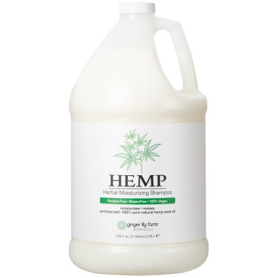 Ginger Lily Farms Botanicals HEMP Herbal Moisturizing Shampoo with Pure Natural Hemp Seed Oil