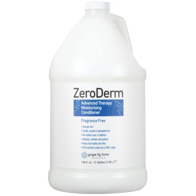 ZeroDerm Advanced Therapy Moisturizing Conditioner is for all hair types: Perfect blend of ingredients to hydrate, moisten and protect hair follicles to keep hair healthy and shiny.  Fragrance-free. Gallon.