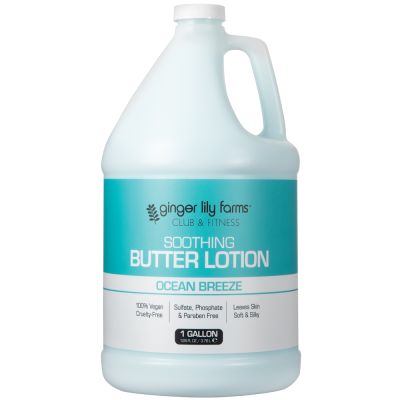 Ginger Lily Farms Club & Fitness Ocean Breeze Soothing Butter Lotion, 1 Gallon