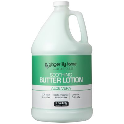 Ginger Lily Farms Club & Fitness Aloe Vera Soothing Butter Lotion, 1 Gallon