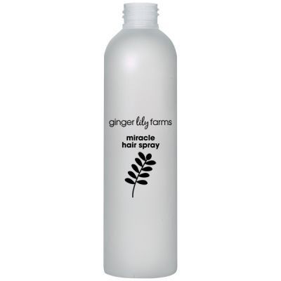 Screened Miracle Hair Spray Cosmo Round Frosted PET 24/410 Bottle 8 oz.