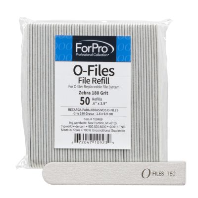 ForPro O-Files Replaceable File System Refills, Zebra, 180 Grit