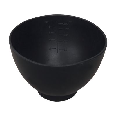 ForPro Silicone Mixing Bowl, Black, Flexible, Odorless, for Mixing Facials, Massage, Body and Other Products, 8 Ounces