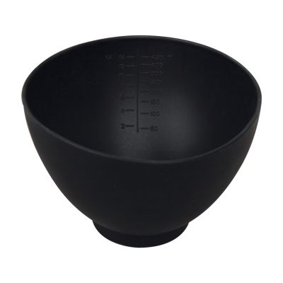 ForPro Silicone Mixing Bowl, Black, Flexible, Odorless, for Mixing Facials, Massage, Body and Other Products, 14 Ounces