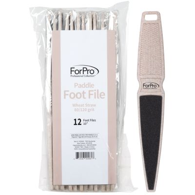 ForPro Wheat Straw Paddle Foot Files 80/120, 12ct