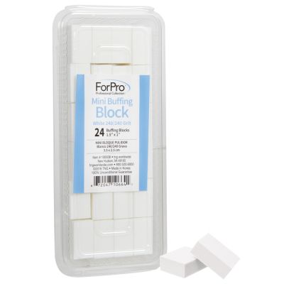 ForPro Mini Buffing Block White 240/240 grit