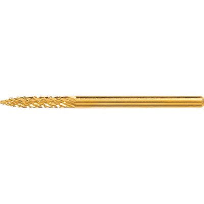 ForProExpert Carbide Tungsten Under Nail Cleaner Gold Bit, Medium Grit, Ultra-Smooth Cutting, Cleans Under Nail Tips, No Dust Build-Up or Clogging, 3/32” Shank, 1 ½” L 