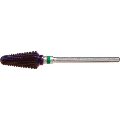 ForPro Expert Carbide Tungsten Tsunami Purple Bit, Coarse Grit, for Reducing Product, Removing Gel Polish, and  Backfills, No Dust Build-Up or Clogging, 3/32” Shank, 1 3/4” L