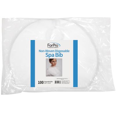 ForPro Non-Woven Disposable Spa Bib