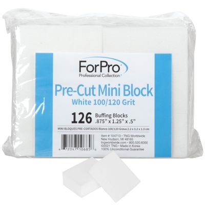 ForPro Pre-Cut Mini Block White on White 100/120 grit 