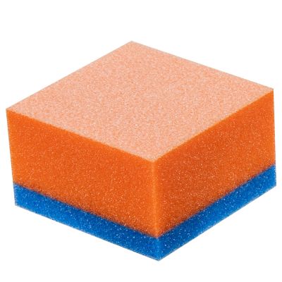 ForPro Expert Mini Sanding Block, 100 Grit Orange/180 Grit Blue side 1