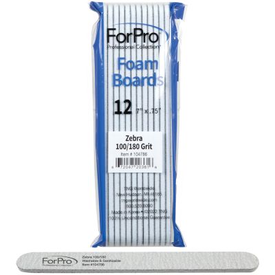 ForPro Zebra Foam Board 100/180g 12-ct