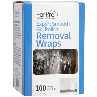 ForPro Expert Smooth Gel Polish Removal Wraps 100-ct.