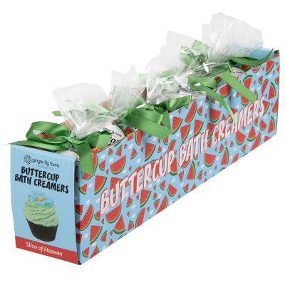 Ginger Lily Farms Botanicals Buttercup Bath Creamers Slice of Heaven 6-Count Package