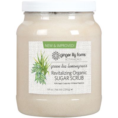 GLFB Revitalizing Sugar Scrub, Green Tea Lemongrass, 64 oz. 