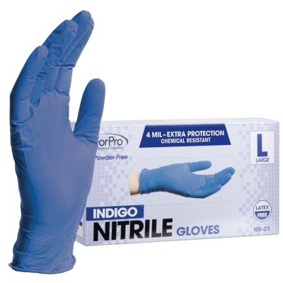 ForPro Indigo Nitrile Gloves Small