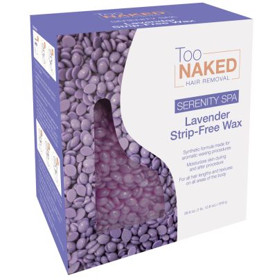 Too Naked Serenity Spa Lavender Strip-Free Wax Beads, Hair Removing Depilatory Wax, 28.8 Ounces