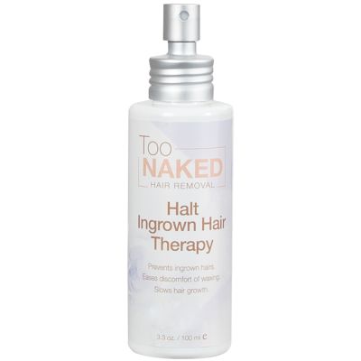 Too Naked Halt Ingrown Hair Therapy, Ingrown Hair Reducing Solution for Soft, Smooth and Bare Skin, 3.3 Ounces