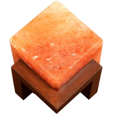 Pure Himalayan Salt Works Salt Lamp Illumination Shape Cube