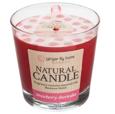 Ginger Lily Farms Botanicals Natural Candle Strawberry Shortcake