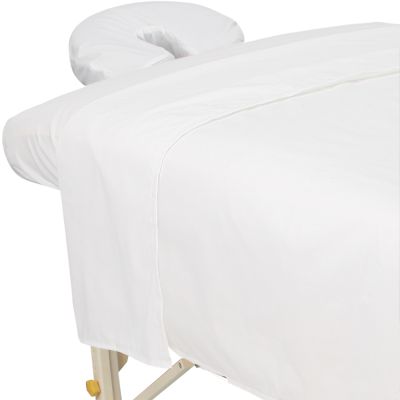 Poly-Cotton Sheet 3-Piece Set White