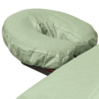 Premium Flannel Massage Face Rest Cover Sage 