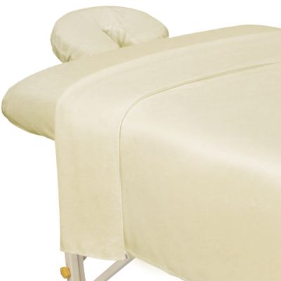 ForPro Premium Microfiber 3-Piece Massage Sheet Set Natural