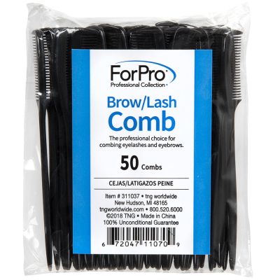 ForPro Brow/Lash Comb 50-ct. Package