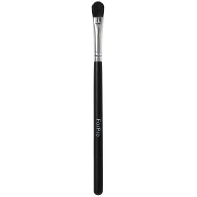 ForPro Clean Up Brush, Black, for Cleaning Cuticles and Remaining Polish After Nail Services, 6.75” L