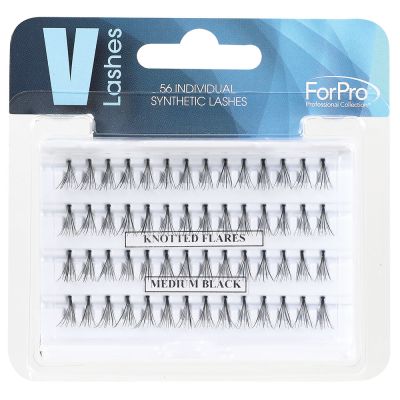 V-Lashes Individual Synthetic Black Medium 56-ct.