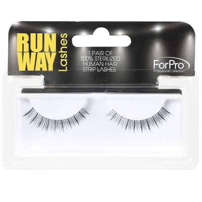 ForPro Runway Human Strip Lashes A34a Black 1-pr.