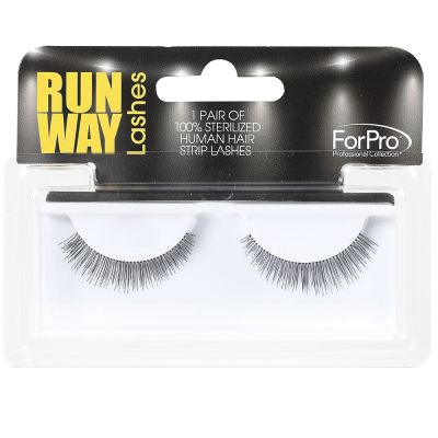 ForPro Runway Human Strip Lashes B24a Black 1-pr.