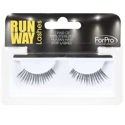 ForPro Runway Human Strip Lashes A24b Black 1-pr.