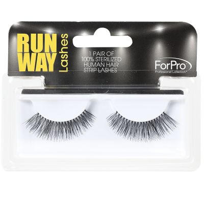 ForPro Runway Human Strip Lashes A14c Black 1-pr.