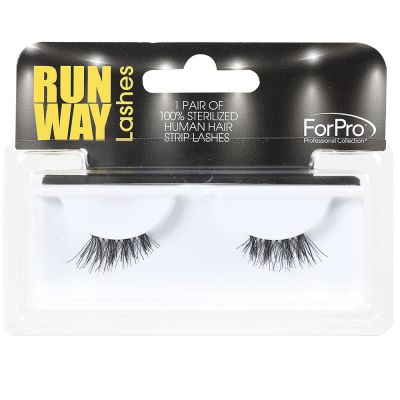 ForPro Runway Human Strip Lashes A26a Black 1-pr.