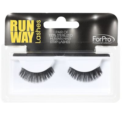 ForPro Runway Human Strip Lashes A15b Black 1-pr.