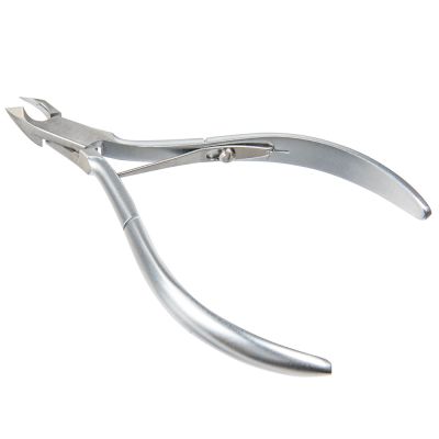 NHON NH-05 Single Spring Lap Joint Stainless Steel Cuticle Nipper w/Medium Handle Jaw 14 open