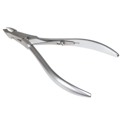 NH-06 Single Spring Lap Joint Stainless Steel Cuticle Nipper w/Long Handle Jaw 14 open