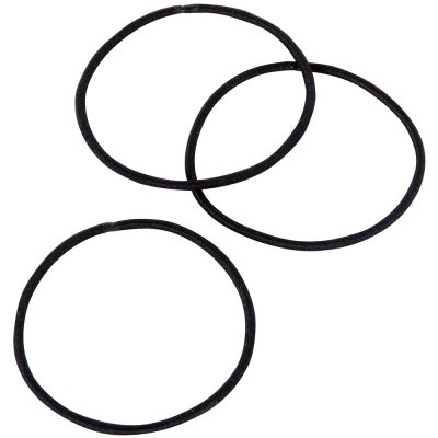 ForPro Comfy Hair Elastics Black 50-Count 