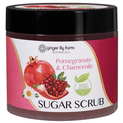 Ginger Lily Farms Botanicals Sugar Scrub Pomegranate & Chamomile 20 Ounces