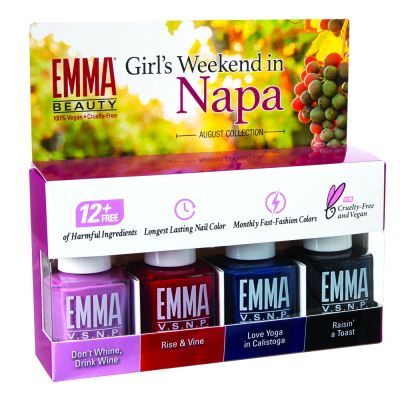 EMMA Beauty Girl's Weekend in Napa Collection 4 Pack Gift Set, Batch 0820