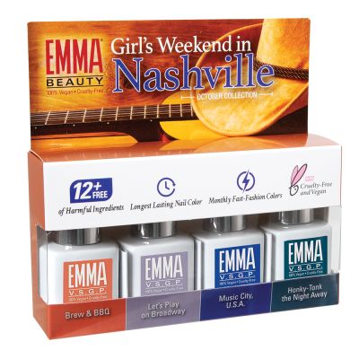 Girl's Weekend in Nashville Collection Gel Polish 4 Pack, Batch 1020