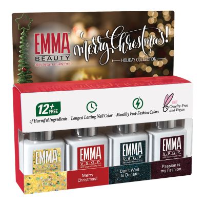 Merry Christmas! Holiday 2020 Collection Gel Polish 4 Pack, Batch 1120