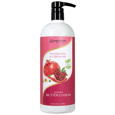 Ginger Lily Farms Botanicals Soothing Butter Lotion Pomegranate & Chamomile 1 Liter