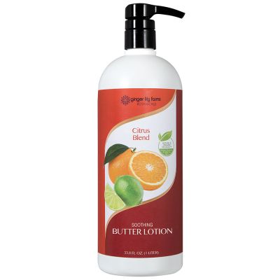 Ginger Lily Farms Botanicals Soothing Butter Lotion Citrus Blend 1 Liter