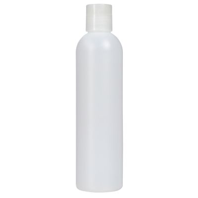 ForPro Cosmo Natural PET Disc Cap Bottle Round 8 Oz. 