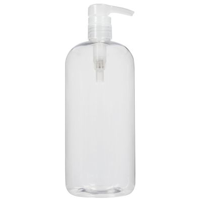 ForPro Boston Clear PET Pump Bottle Round 32 Oz. 