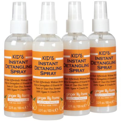 Ginger Lily Farms Salon Formula Kid’s Instant Detangling Spray 3.3oz 4 ct