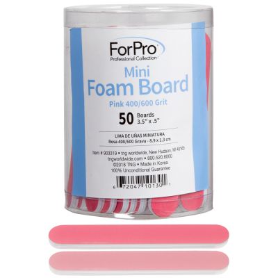 ForPro Pink Mini Foam Boards 400/600 grit 